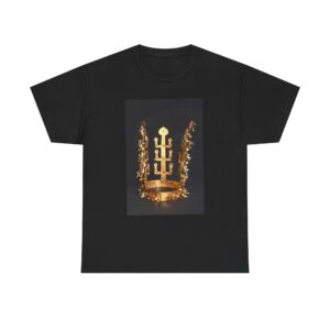 Golden Crown Tee, Unisex Cotton T-Shirt, Casual Wear, Gift for Friends, Royalty Theme, Birthday Outfit, Everyday Comfort