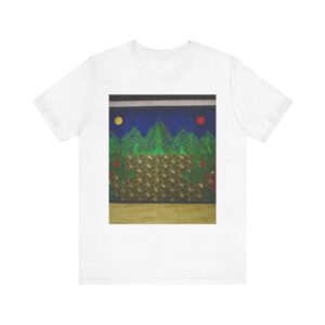 Vibrant Nature Short Sleeve Tee, Pineapple Tee, Beach Vibes Shirt, Summer Fashion Top, Unique Gift for Nature Lovers