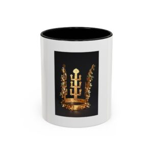 Crown Accent Coffee Mug with Elegant Design, Perfect for Royalty Lovers, Gift for Birthdays, Anniversaries, and Celebrations, 11oz or 15oz