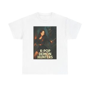 K-Pop Demon Hunters Tee - Unisex Heavy Cotton Shirt, Fan Apparel, Gift for K-Pop Lovers, Graphic Tee, Anime Inspired Clothing, Concert Wear